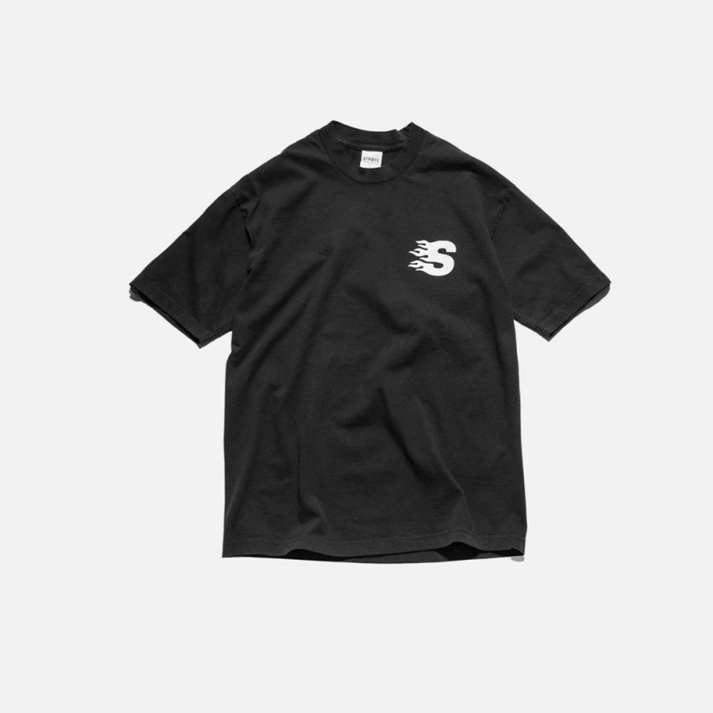 T-Shirt Straye Blaze One S/S Noir | SHD-95979283