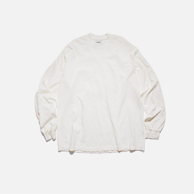 T-Shirt Straye Blaze L/S Blanche | FXL-27558110