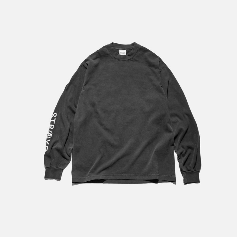 T-Shirt Straye Blaze L/S Noir | OUE-63830832