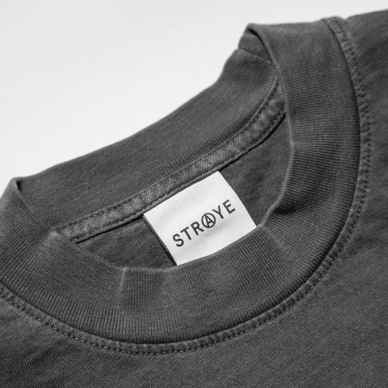 T-Shirt Straye Blaze L/S Noir | OUE-63830832